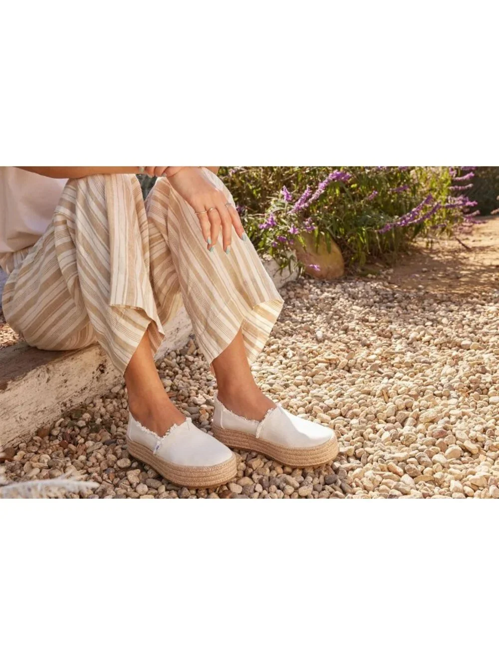 Stylish Women's Platform Espadrilles, Comfortable Textile Upper, OrthoLite